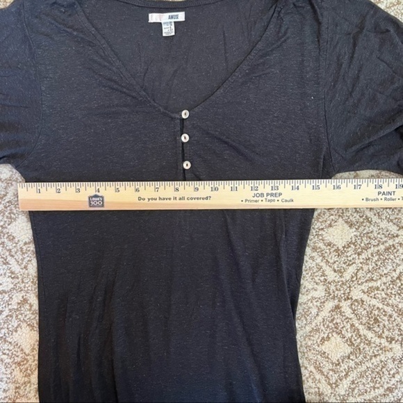 Amuse Society Womens Black V-Neck Padma Short Sleeve Maxi Knit Dress Size XS - Picture 5 of 12